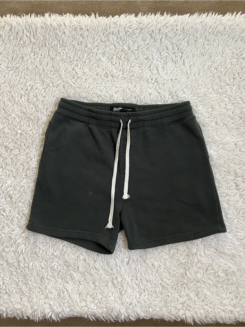 Brooklyn Cloth Gray Shorts Men's Loungewear Relaxed Fit Size Large